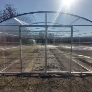 Szklarnia z poliwęglanu PROSTE ŚCIANY PLUS szerokość 4m Profil 40x20mm
